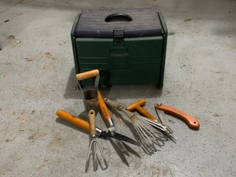 Brookstone Gardener Seat And Tools