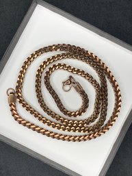 Chocolate Stainless Steel Curb Necklace