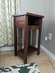 Beautiful Arts And Crafts Style Handmade Side Table -  Sturdy And Beautiful, 29' H, 16' W, 14' D