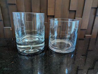 Big And Small Glass Vase - Small Is 5.5 In Large Is 11 In