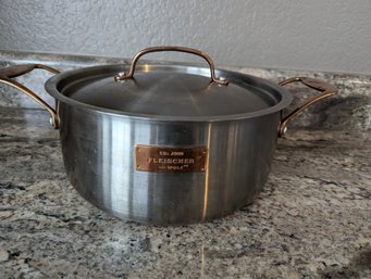 Fleischer And Wolf Stainless Steel Cookware - 7 Qt Stock Pot With Lid