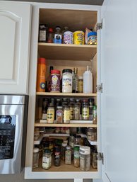 Entire Contents Of Spice Cabinet Including Riser Rack And Riser Surround And All Spices/ Condiment Shown