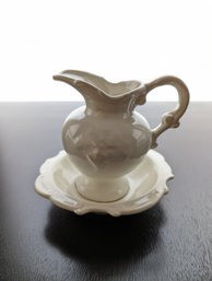 Mini Vanity Water Pitcher& Bowl - Only 6 In High And 6 In Wide