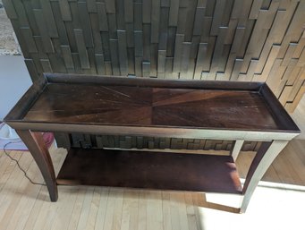Extra Large Sunken Tray Side Table - Has A Little Bit Of A Wiggle, Needs To Be Tightened Up