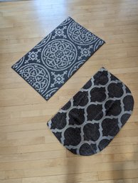 Two Small Kitchen Floor Mat Rugs