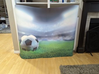 Gigantic Fiber Paper Poster Of Soccer Ball - 64 In. X 48 In