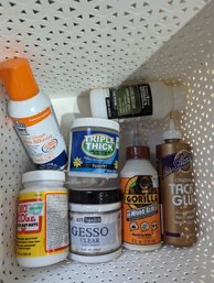 Bin Of Glues  And Adhesives - Been Included. Most Are Half Or More Full