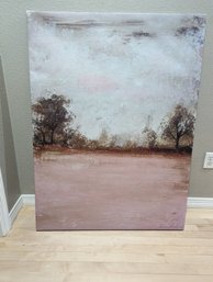 Lovely Pink And Gray Toned Scenery Canvas - 48 In Tall By 36 In Wide