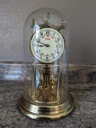 Cover Glass Cloche Clock With Plastic Base - Kundo Made In Germany