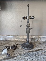 Modern Double Socket Lamp - Works Great - No Shade - 1 Of 2 - Lighter Colored One