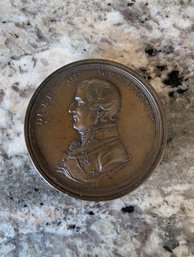 RARE Early 1900s - Duke Of Wellington Victories Bronze Box -  Commemorative Paper Coin Set - British Battles
