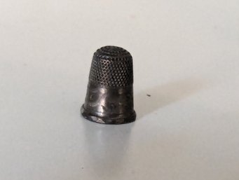 Tiny Antique Thimble .5' Tall