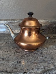 Copper Tea Pot,  7 In