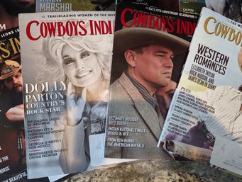 Western Magazines, Including Seven Issues Of Cowboys And Indians From 20232024 And Western Horseman