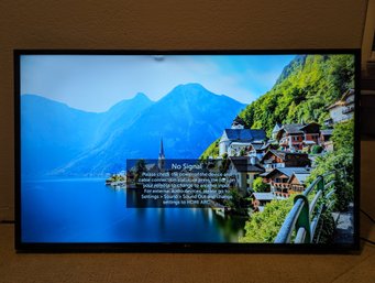LG 50-in Flat Screen TV Model Number 50 UK 6300 Pue - Wall Mount Does Not Have Base/feet