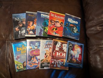 10. Disney Kids DVDs Including Beauty And The Beast, Finding Nemo, The Incredibles And Others