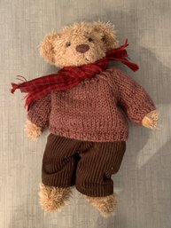Teddy Bear With Sweater And Scarf