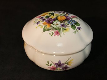 The San Francisco Music Box Company Floral Ceramic For Jewelry Or Trinkets