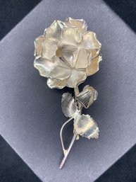 Delicate Sterling Silver Floral Brooch Taxco Mexico PPA 925