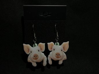 Vintage Piglet Earrings