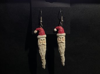 Vintage Santa Claus Earrings