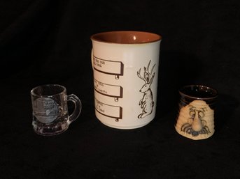 Wall Drug Jackalope Mug Mini Grand Rapids Glass Mug Mini Ceramic Funny Face Man Cup