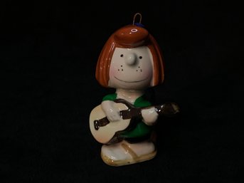 Vintage Peanuts Peppermint Patty Ceramic Ornament