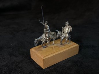 Tiny Metal Figurine Perhaps Don Quixote
