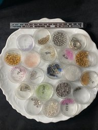 Assorted Beads And Jewelry Making Supplies