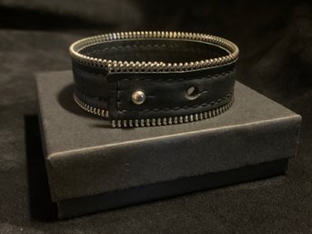 Vintage Black Zipper Style Bracelet