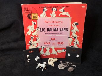 Vintage 101 Dalmatians Book And Dalmatian Jewelry