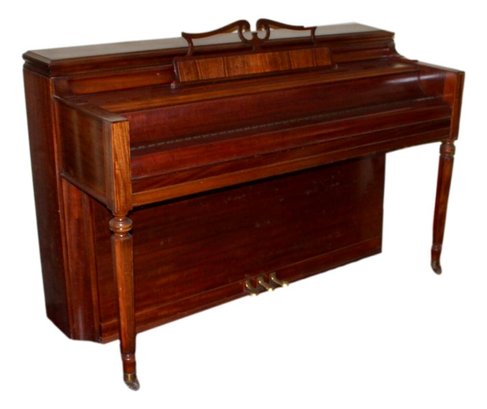 Chickering And Sons Cherry Spinet Piano