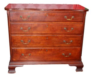 Antique Four Drawer Chest With Ogee Feet