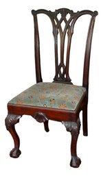 Antique Mahogany Side Chair With Slip Seat