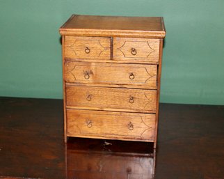 Miniature English Antique Chest #1