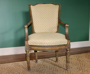 Louis XVI Venetian Painted Armchair #1