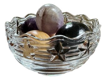 Tiffany Bowl With Stone Eggs