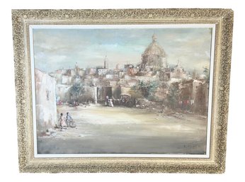 Tuscan Oil On Canvas By Riccardo Magni  (13z)