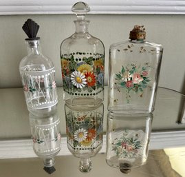 Painted Glass Perfume Bottles
