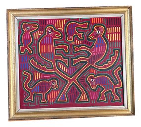 Panama Mola Folk Art Textile (15h)