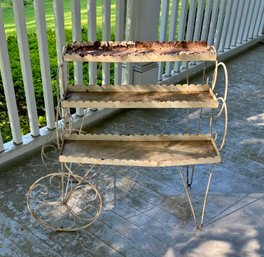 Antique Rolling Plant Stand