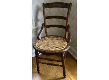 Arts And Crafts Occassional Chair With New Caning