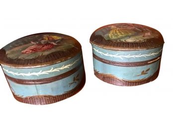 Antique French Paper Boxes