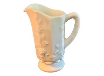 Vintage Milk Glass Pitcher