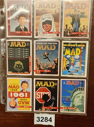 Lot Of 9 Rare Vintage Original Mad Magazine Cover Trading Cards