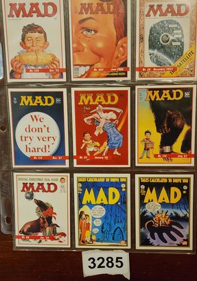 Lot Of 9 Rare Vintage Original Mad Magazine Cover Trading Cards
