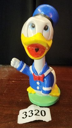 Original 1960s 70s Chalkware Walt Disney's Donald Duck Bobblehead Made In Japan Outstanding Condition