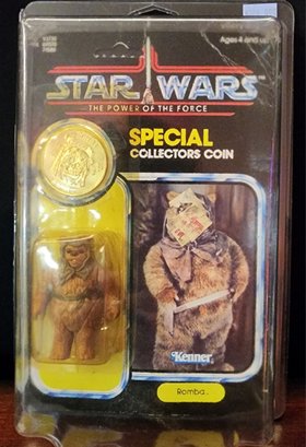 Incredible Rare Find 1984 Original Star Wars POTF Romba Action Figure Carded No Issues With Coin Sealed