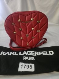 Karl Lagerfeld Heart Handbag