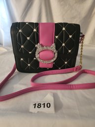 Betsey Johnson Handbag (Crossbody) With Cat Detail